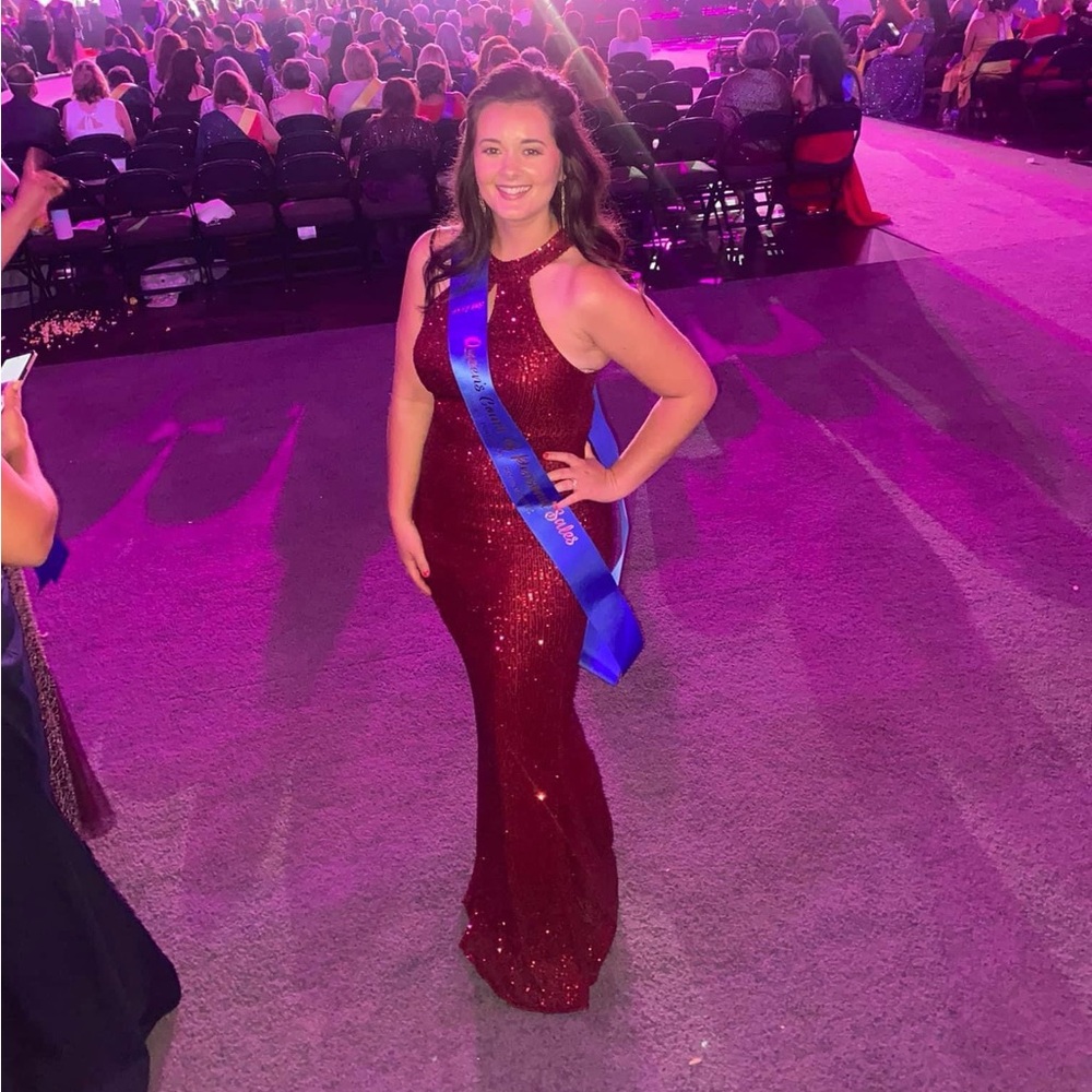 Sparkly Red Formal Gown